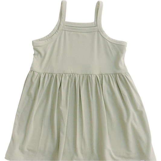 The Willow Strappy Dress in Sage