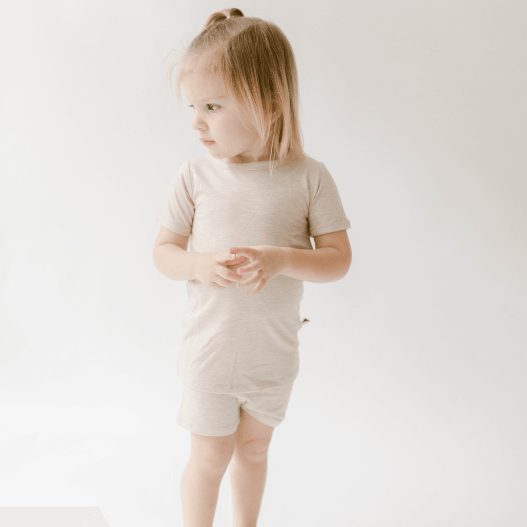 Short Sleeve Madison in Oatmeal - Coconut Pops