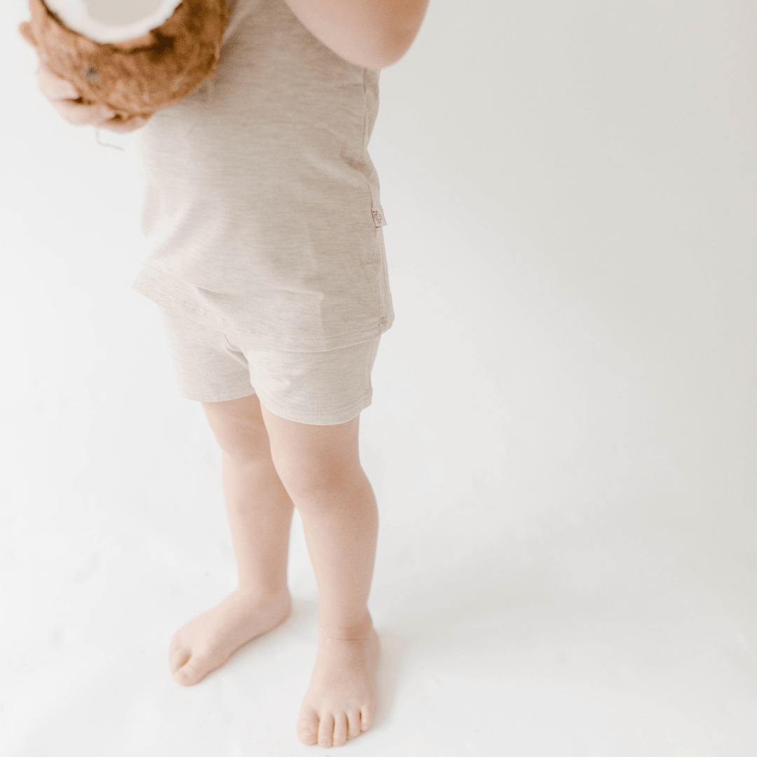 Short Sleeve Madison in Oatmeal - Coconut Pops