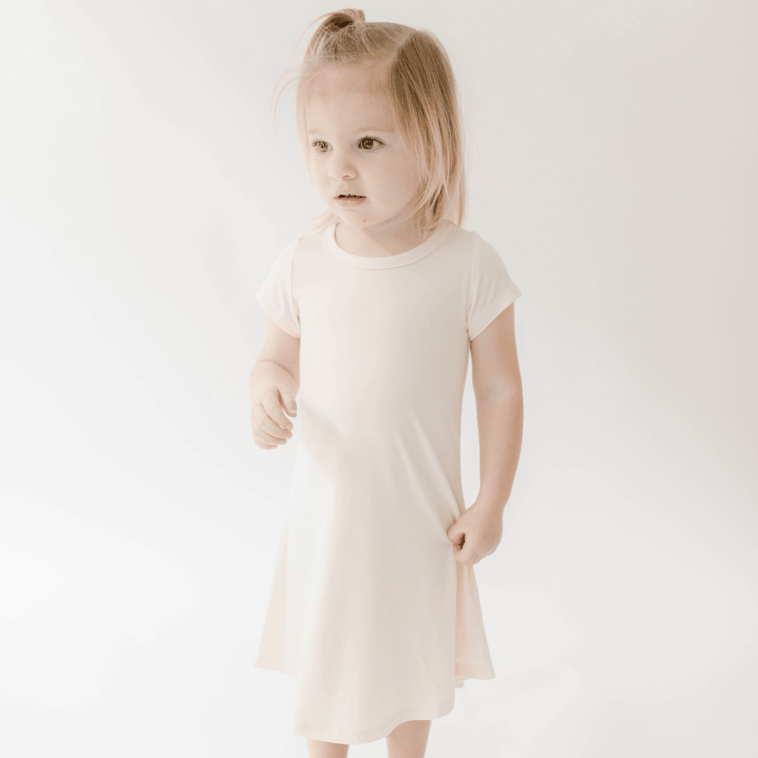 Short Sleeve Millie in Coconut Cream - Coconut Pops