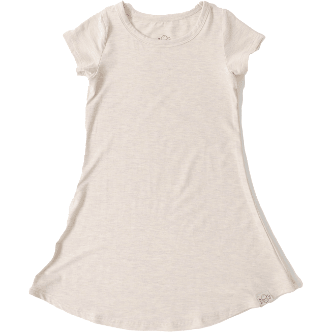 Short Sleeve Millie in Oatmeal - Coconut Pops