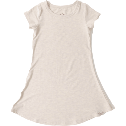 Short Sleeve Millie in Oatmeal - Coconut Pops